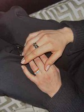 Black Enamel with Turquoise Fatima Symbol and Diamonds - Summer Edition