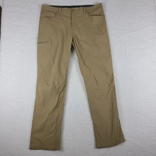 Eddie Bauer TraveX Pants Mens 36 x 32 Tan Brown Performance Tech Chino