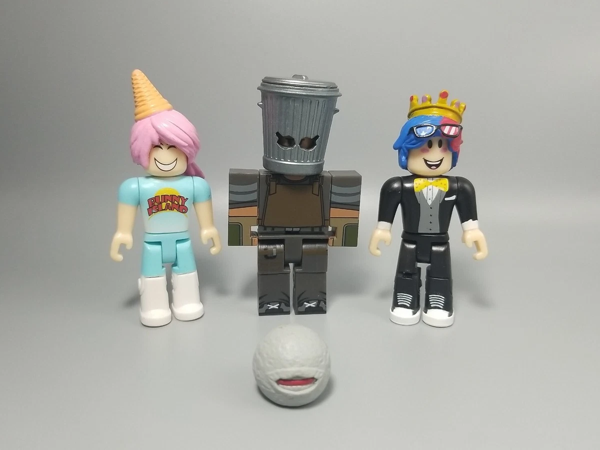 Roblox 3 Figure Toy Lot Prom King Celebrity Bunny Island Visitor