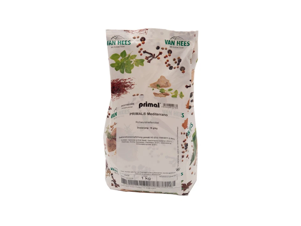 1 kg Van Hees Primal Mediterrano, Rohwurstreifemittel