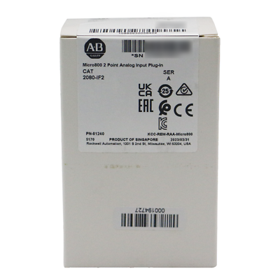 #ad New Sealed Allen Bradley 2080 IF2 Micro800 2 Point Analog Input Plug In $79.00