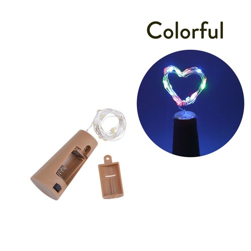 10 20 30LED Sughero Forma LED Filo di Rame Luci Vino Bottiglia Per Natale Decor - Foto 21 di 21