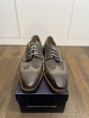 Georgio Brutini Roan Wingtip Oxfords in Gray Giorgio Brutini Wingtip Oxford Giorgio Brutini Men main image 4
