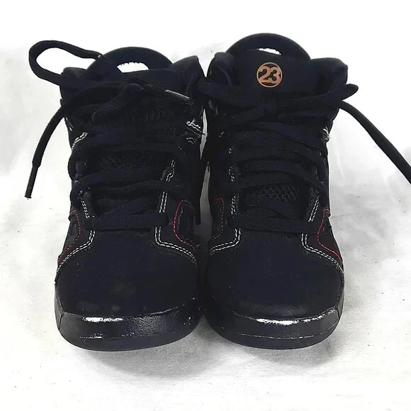 Nike Air Jordan 6-17-23 Niños Pequeños Zapatos Talla 11C Negro Y Rojo DM1160-003 Foto 2 de 4