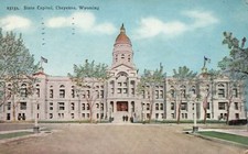 Vintage Postcard 1920 The State Capitol Building Cheyenne Wyoming WY Structure