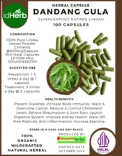 FRESH CAPSULE DANDANG GULA CLINATANTHUS  NATURAL HERBAL PREMIUM ORGANIC