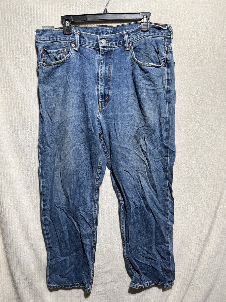 Levis 550 Relaxed Fit Jeans Men's Size 38x30 Blue Denim Dark Wash