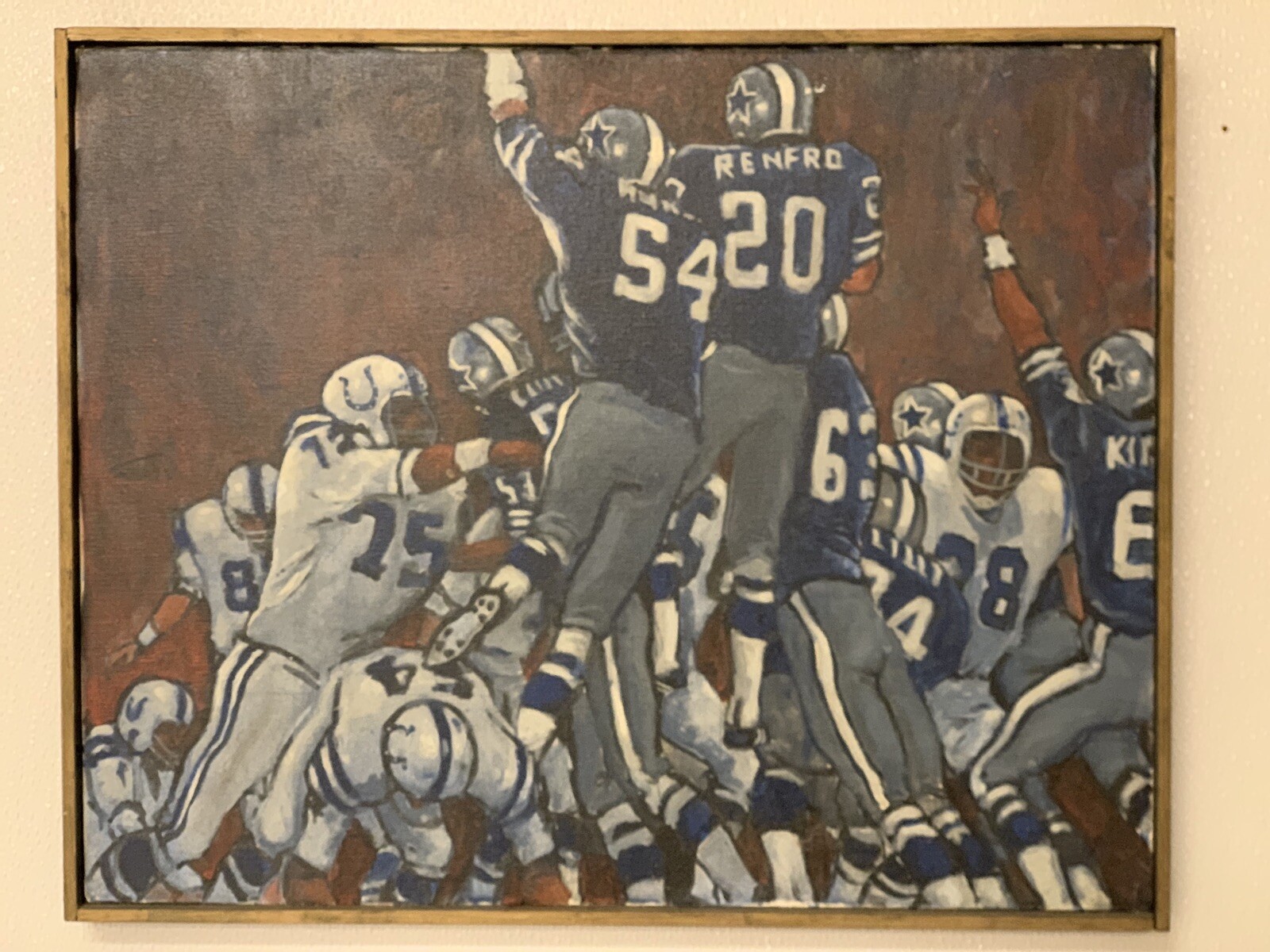 1971 Super Bowl V (5) Dallas Cowboys Baltimore Colts Jim O’Brien 16x20 ...