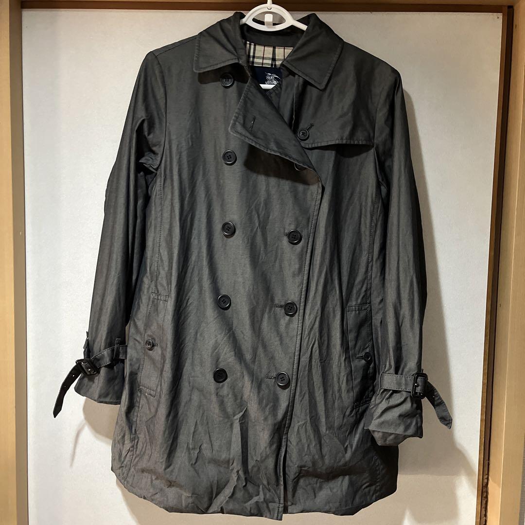 Burberry Trench Coat Gray 11 With Belt Women's