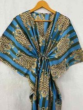 Indian Cotton Multi Kaftans Summer Dress Night Gown Maxi Bridal Caftan Dress