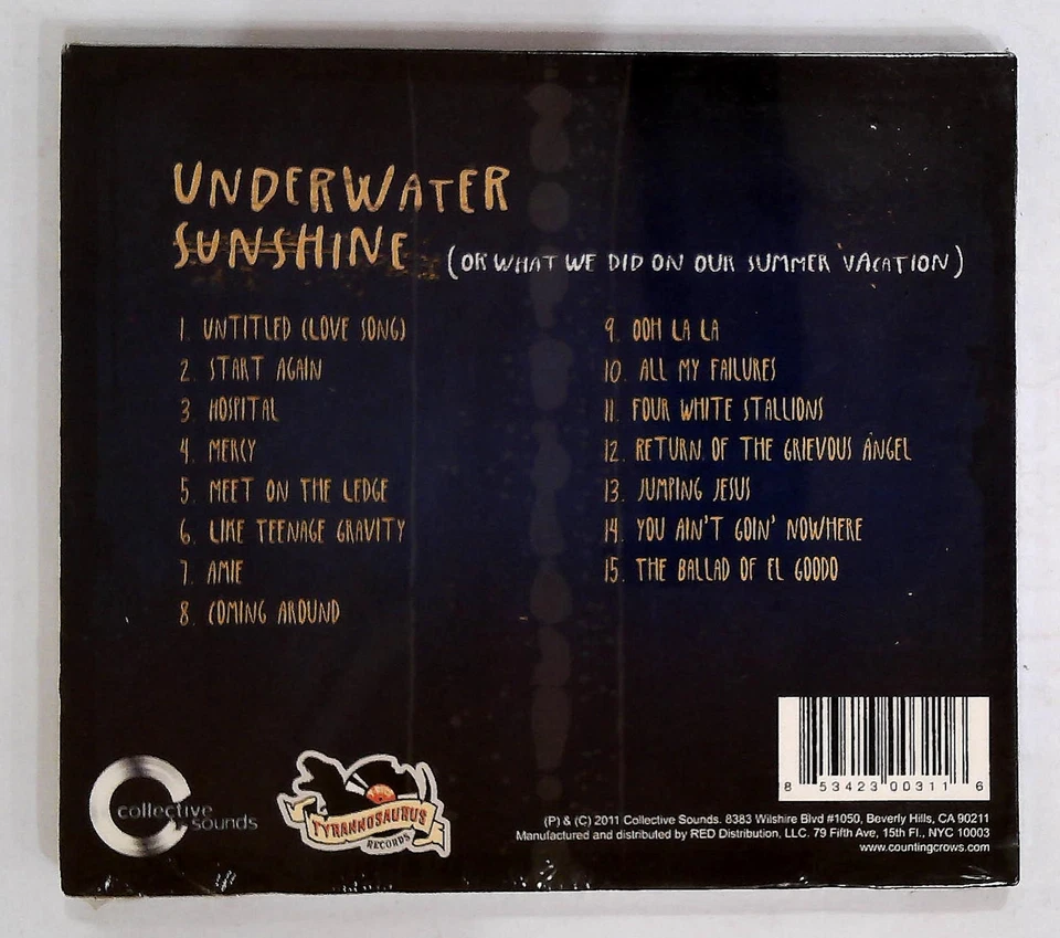 Counting Crows – Underwater Sunshine(Or What We Did On Our Summer Vacation)US CD - Image 2 of 2