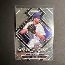 2022 Panini Prizm Baseball Emergent #E-4 Jacob deGrom RAW MINT NM