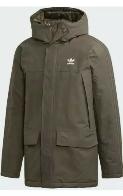 adidas Originals Padded Winter Coat Parka Puffer Jacket Men's ED5835 Small for sale online | eBay