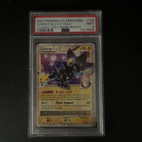 Pokemon 2021 Luxray Lv. X 109/111 Celebrations Classic Collection PSA 9 MINT -89 - Picture 1 of 2