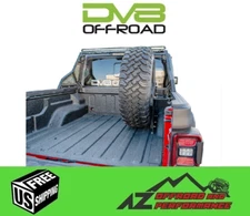 DV8 Offroad Stand Up Spare Tire Carrier Mount for '20+ Jeep Gladiator JT Truck