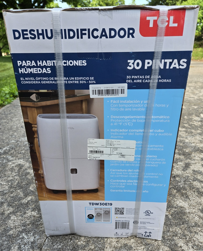 TCL Dehumidifier TDW30E19, 30 Pints, 24hr Timer, NEW - 第 6/6 張圖片