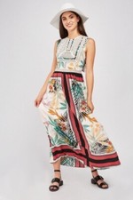 CROCHET TROPICAL PRINT MAXI DRESS, New with tag, Size 12