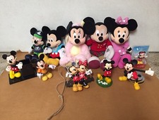 Mickey Minnie Mouse Plush Figurine Collectible Lot Disney Collection AR11