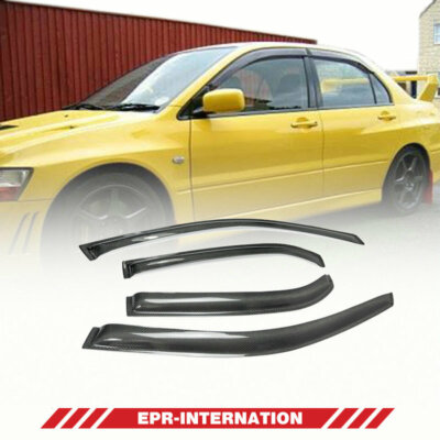 OE Style Carbon Fiber For MITSUBISHI Evolution 7 8 9 Wind Deflector Exterior Kit