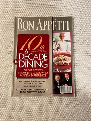 Bon Appetit Cooking Magazine 10th Annual Decade in Dining September ...