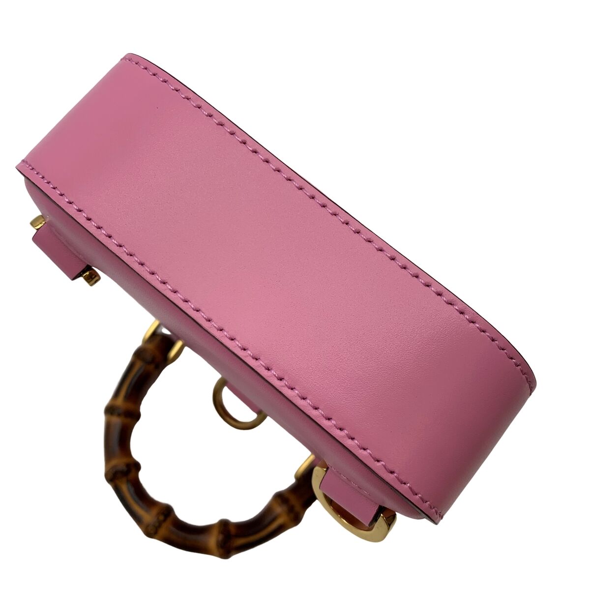 Authentic GUCCI Mini Bamboo 2WAY Hand Bag Shoulder Bag Pink Authentic GUCCI Mini Bamboo 2WAY Hand Bag Shoulder Bag Pink