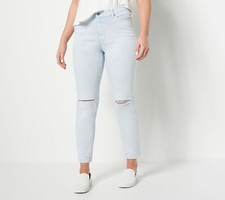 Candace Cameron Bure Color Straight Pants Ash Blue 14 New