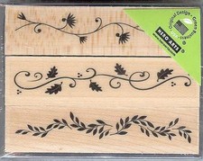Hero Arts ARTISTIC LEAVES Wood Mounted Stamps LL222