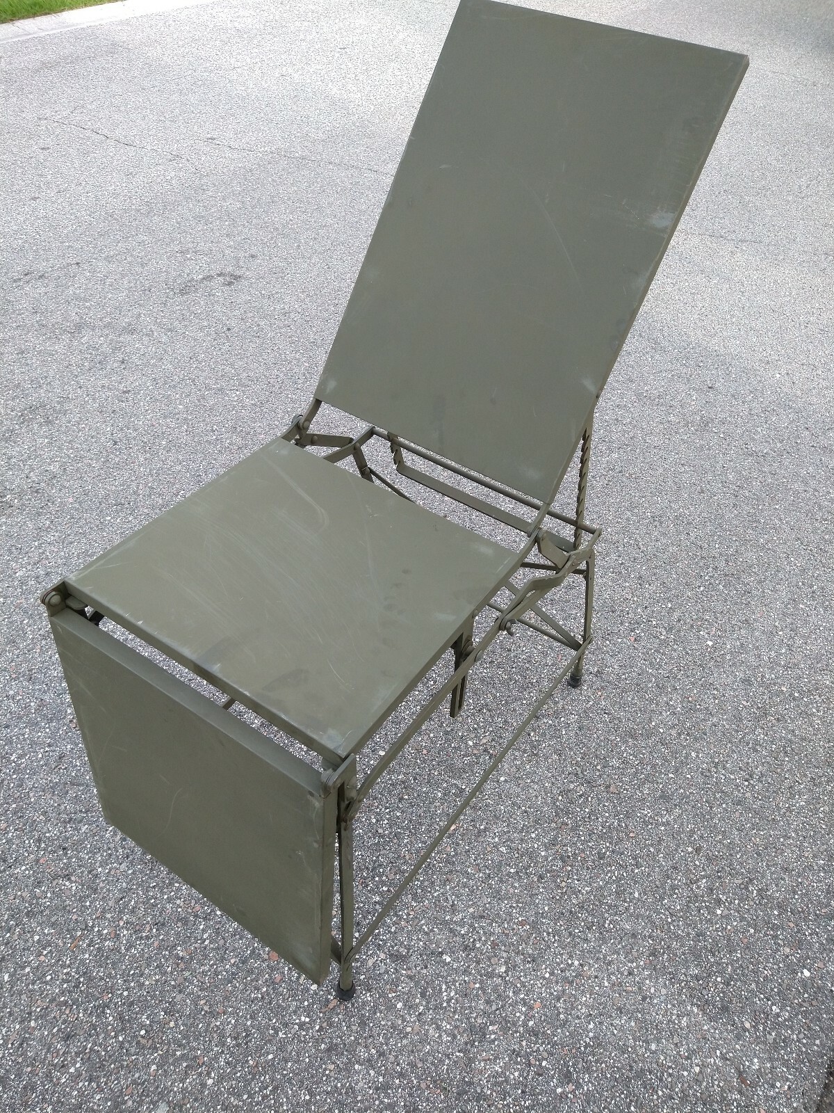 Military Army Field First Aid Operating Table Bed Metal Folding