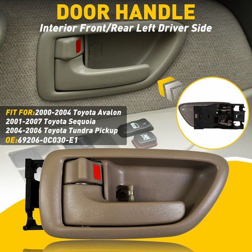 For 2001 2002 2003-2007 Toyota Sequoia Interior Front/Rear Left Door Side Handle - Picture 13 of 14