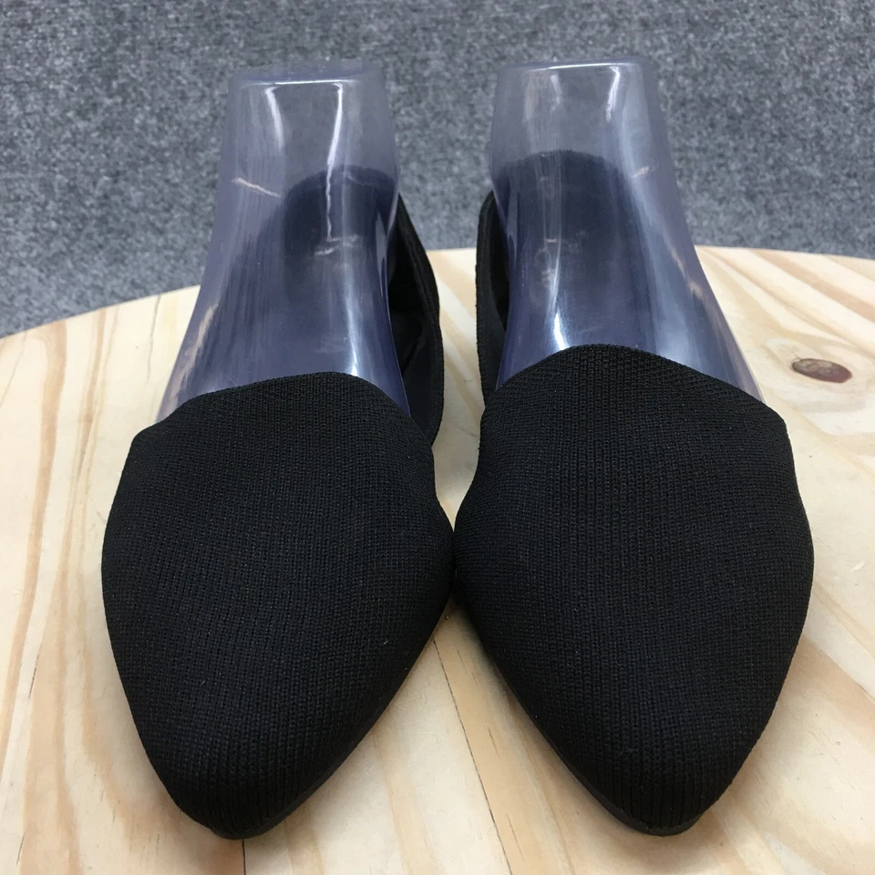 MIA Shoes Womens 8.5 M Lynne Casual Slip On Pointed Loafer Flats Black Fabric - Image 4 of 4