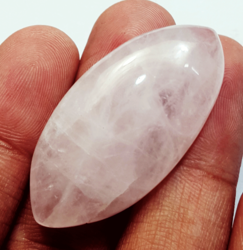 Natural Rose Quartz Excellent 49.95 Ct Loose Gemstone Marquise Shape Certified - Picture 1 of 4