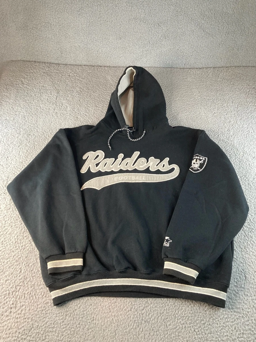 Vintage 90s Starter Oakland Raiders NFL Football Team Logo Hoodie Sweatshirt  XL | eBay