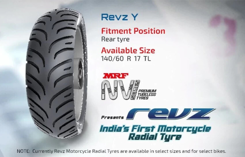 150 60r17 Fz Back Tyre Price Mrf MRF REVZ-Y 140/60 R17 63P