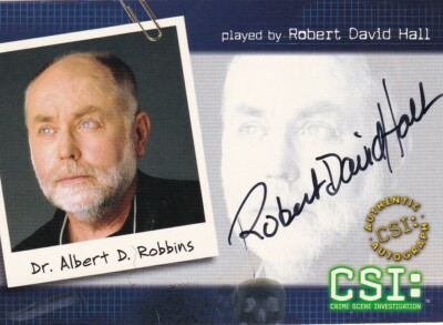 CSI Series 2 Strictly Ink 2004 autograph card CSI-B2 Robert David Hall 