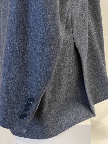 Canali Men’s 100% Wool 3 Button Sport Coat Blazer Size 44L Blue Color Italy - Picture 4 of 11