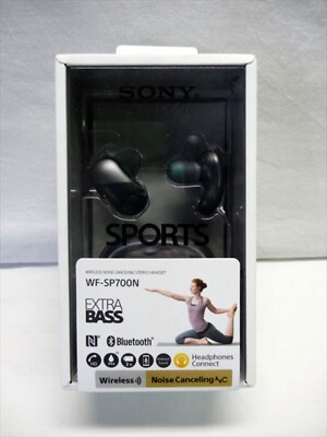 Sony Wireless Kopfhörer Bluetooth Wasserdicht Schwarz WF-SP700N BM Japan 2018...