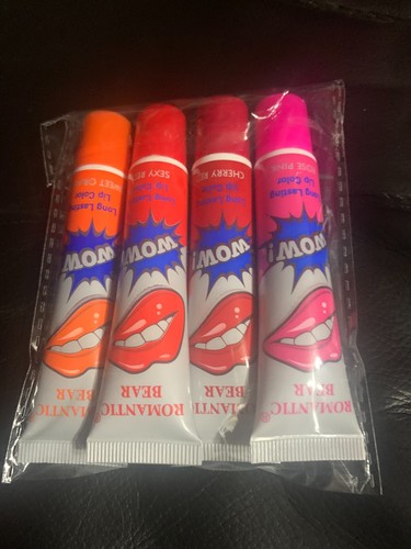 4 Colours Magic Tattoo Lip Gloss Set, Peel Off Lipstick Tattoo Gift set - Picture 9 of 15