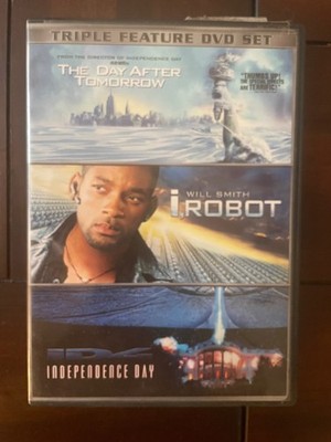 The Day After Tomorrow / I Robot / Independence  Day Triple Feature DVDs