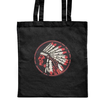 'Native American Chief Side View' klassische schwarze Tasche Shopper Tasche (ZB00027853)