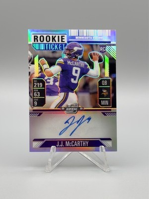 2024 Panini Contenders Optic - Rookie Ticket RPS Autographs J.J. McCarthy #101