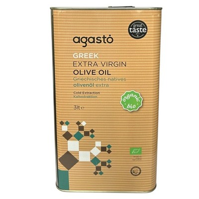 agasto Bio Griechisches Natives Olivenöl Extra | Premium Qualität 3lt