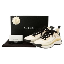 Mixed Fiber Sneakers Size Women White Size 36