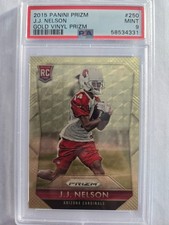 2015 Panini Prizm J.J.Nelson Gold Vinyl Prizm /5 Arizona Cardinals #250
