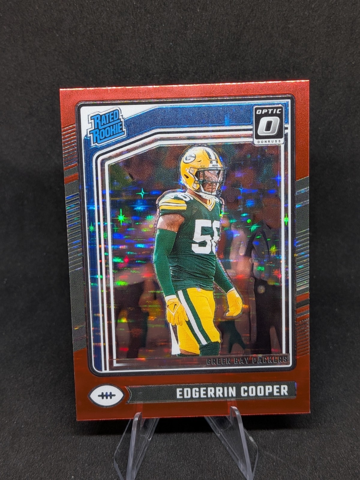 2024 Panini Donruss Optic Edgerrin Cooper RC #231 Red Stars Prizm