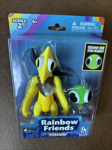 Rainbow Friends Yellow Glow in the dark 5" Actionfigur Serie 2 Phatmojo - Bild 2 von 12