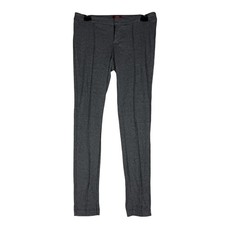 Merona Pants Womens 2 Gray Ponte Slim Leg Stretch Check Ankle Dress Work