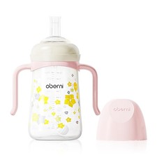No Spill Sippy Cups,Weighted Straw Water Bottle with Handle,Spill Proof Cup w...