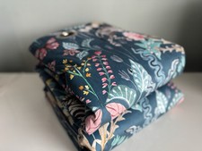 Lovely Dunelm Eutopia Maximalist Large Velour Eyelet Fully Lined Curtains