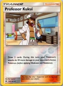 Professor Kukui 128/149 Sun & Moon Base Set Reverse Holo