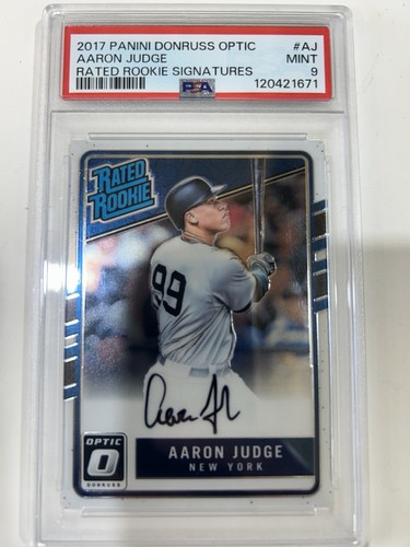 Aaron Judge #RRS-AJ 2017 Panini Donruss Optic Rated Rookie Signatures card